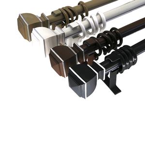 אלומיניום מפרץ חלון וילון מוט סוגר עתיק ברונזה תקרת הר חדרון חדר שינה וילונות מוט עבור בית חולים - Product Image 5