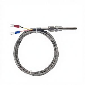 Sonde <span class=keywords><strong>de</strong></span> température à thermocouple <span class=keywords><strong>de</strong></span> type K à jonction exposée en acier inoxydable 304, modèle KEGT-3002a, filetage 1/8, compression réglable - Product Image 1