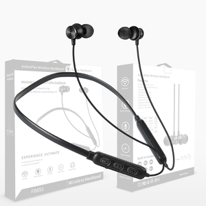 スポーツネックバンドワイヤレスインイヤーヘッドフォンメタルマグネットイヤホンフォンイヤフォンスマートフォンウォッチOnePlus用イヤホン - Product Image 2