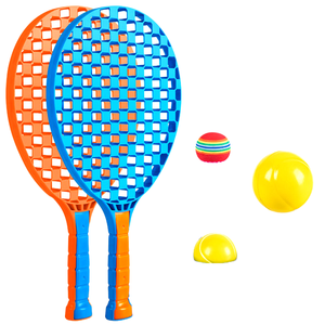 Ensemble d'entraînement de tennis <span class=keywords><strong>pour</strong></span> enfants - Raquette de rebond individuelle avec corde <span class=keywords><strong>pour</strong></span> l'entraînement sensoriel interactif <span class=keywords><strong>parent</strong></span>-enfant en extérieur - Product Image 1