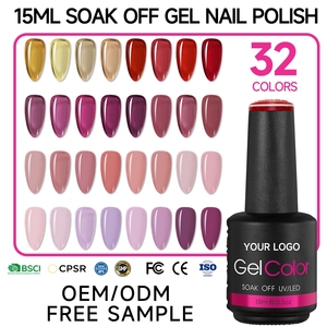Esmalte de Uñas en Gel de Alta Pigmentación y Larga Duración, 32 Colores Personalizados, Venta al por Mayor, Bajo MOQ, para Salón de Belleza - Product Image 1