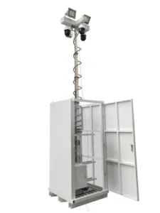 BIGLUX Hi-cube Security Camera Tower Build-in Lithium Battery Speaker Available Solar Panel Optional