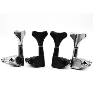 Clavijas de Afinación Selladas para <span class=keywords><strong>Bajo</strong></span> Eléctrico de <span class=keywords><strong>5</strong></span> <span class=keywords><strong>Cuerdas</strong></span>, Aleación de Zinc, 3R2L, Negro Cromado Plateado, Venta al por Mayor de Afinadores para <span class=keywords><strong>Bajo</strong></span> - Product Image 1