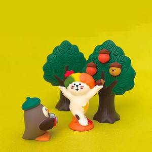 Miniature Diorama Récolte d'automne, artisanat, cadeaux ludiques tendance, style japonais ZAKKA, chat, INS, bonsaï, nourriture, décoration ludique, petites décorations en résine - Product Image 4