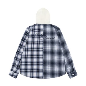 Sweat à capuche pour <span class=keywords><strong>homme</strong></span> de haute qualité pull à carreaux avec col à capuche tissu tricoté pour la saison d'automne - Product Image 6