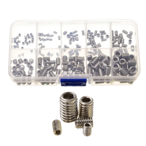 Lot de 100 vis autotaraudeuses à tête ronde hexagonale en acier inoxydable 304 plaqué zinc noir M2 M3 M3.5 M4 M5 M6 - Product Image 1