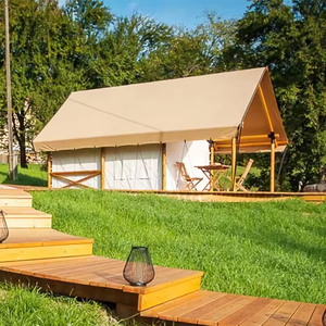 Venta directa de fábrica, tienda de campaña de lujo Glamping Safari House Resort, tienda de lona de verano con capas de un solo piso para tiendas de campaña - Product Image 3