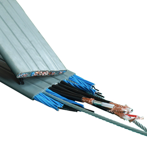 Кабель для лифта 1 2 4 волоконно-оптический кабель с двумя проводами видеонаблюдения, дорожный кабель для лифта, цена - Product Image 1