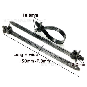 Attaches de câbles en nylon autobloquantes 4.8x185mm 8.2x155mm 7.8x150mm 7.8x115mm 5.0x70mm pour l'électronique automobile et les machines - Product Image 3