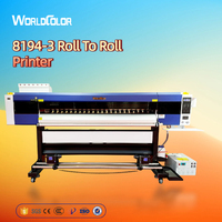Impresora UV de Gran Formato de 180 cm de Alta Calidad de Fábrica, Impresora UV de Rollo a Rollo con 4 Cabezales I3200, Plotter