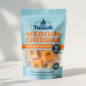 Bolsas de Plástico con Fondo Plano y Cierre Hermético Reutilizables, Impresas a Medida, de Grado Alimenticio para Alimentos Congelados, para Envasar Queso Rallado - Product Image 1