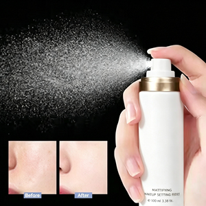 Spray <span class=keywords><strong>Fixateur</strong></span> de <span class=keywords><strong>Maquillage</strong></span> Anti-Transpiration et Imperméable Longue Durée, Contrôle du Sébum et Anti-Brillance, Brume Fixatrice pour le Visage, <span class=keywords><strong>Poudre</strong></span> Libre en Gros - Product Image 5