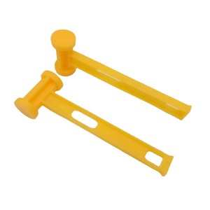 Plastic Mallets Yellow 26cmx8cmx4.5cm PE Material For Tent Pegs Survival Tools - Product Image 5