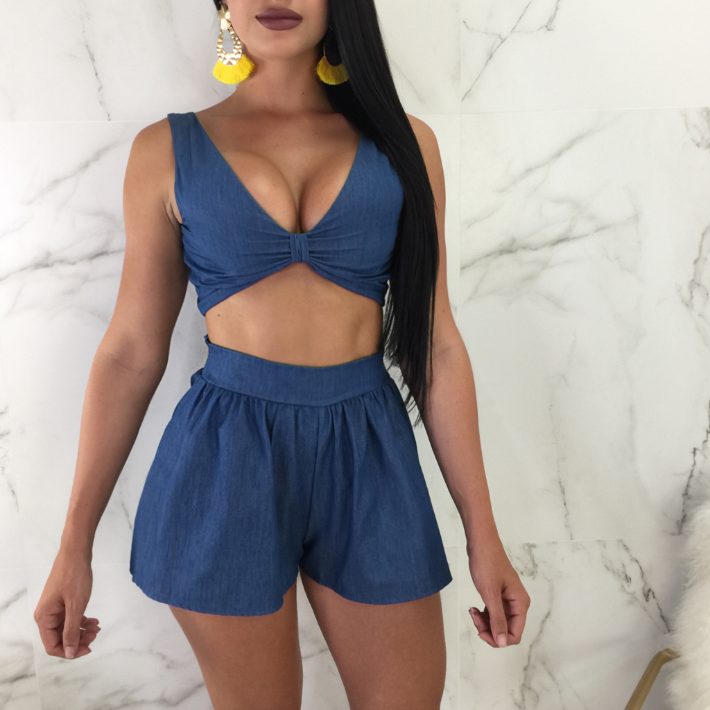 conjuntos en tela chambray