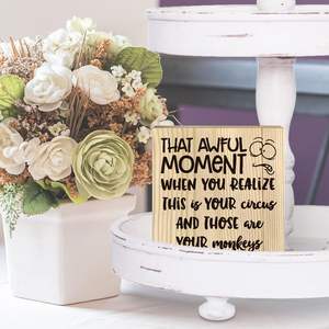 Tarjeta de recordatorio de madera Colegas masculinos y femeninos Agradecen el regalo Suave y la forma simple Ocupa muy poco espacio Adecuado - Product Image 3