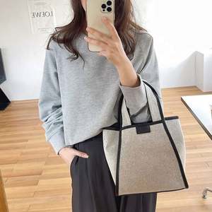 Custom Logo Printed Natural Organic Cotton Shopping Tote <b>Bags</b> Reusable Canvas Grocery Shopping <b>Bags</b> - Product Image 2