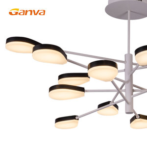 Vente chaude chambre intérieure <span class=keywords><strong>fleur</strong></span> télécommande fer léger a mené la lumière pendante - Product Image 5
