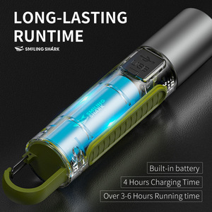 Smiling Shark Multifunctional <b>Flashlight</b> XPE USB <b>Rechargeable</b> LED Outdoor Camping Light - Product Image 2