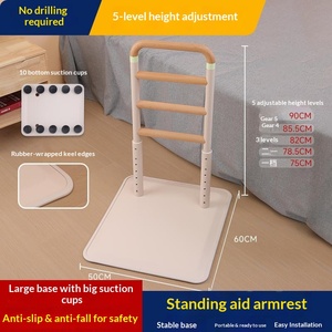 Barre d'appui de sécurité <span class=keywords><strong>TOMU</strong></span> noire pour douche, barre d'équilibre pour salle de bain, main courante de sécurité pour personnes handicapées, âgées, blessées - Product Image 5