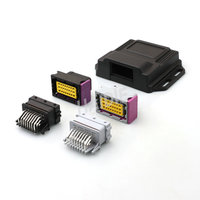 Caja de Conector Automotriz de 24 Pines, Carcasa de Plástico para ECU PCB HD-24HPC, Utilizada para 211PC249S0005 HCCPHPE24BKA90F
