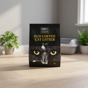 Litière pour chat Bio-Beans, best-seller en Corée, brun foncé, éco-responsable, à base de marc de café, contrôle exceptionnel des odeurs, 34*44cm - Product Image 3