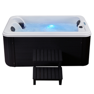 Moderna Bañera de Hidromasaje Acrílica Rectangular Independiente para 2 Personas, Spa Exterior con Masaje - Product Image 5