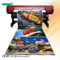 Vinilo 64 en 63 pulgadas Echo Solvent Banner Plotter vinilo pegatina camiseta sublimación impresora máquina Xp600 Single Haed