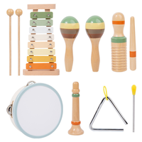 Montessori Musical Toy Set-Wooden Percussion Instruments with Xylophone & Maracas for 5 to 7 Years Early Childhood Education