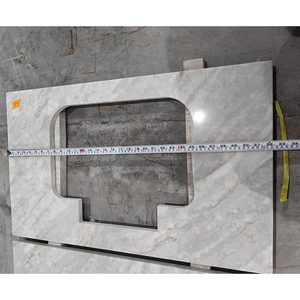 Goldtop ODM thạch anh đánh bóng trắng 6038 Taj Mahal <span class=keywords><strong>Quartz</strong></span> slab cho nhà bếp bàn và phòng tắm vanitytop - Product Image 5
