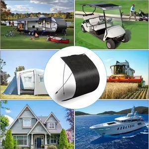 軽量60*2セルセミフレキシブルポータブルソーラーPVパネル、キャンピングカー用ハーフセルPERCタイプ、低コスト - Product Image 6