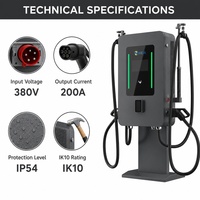 Station de recharge DC pour véhicules électriques MIDA haute puissance 40kW 60kW 80kW à double pistolet, chargeur mural CCS1 CCS2 pour flottes commerciales NA EU GCC