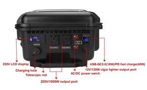 Estación de Energía Solar Portátil para Exteriores de 220v 1000w 6216wh 6000 Wh del Fabricante - Product Image 2