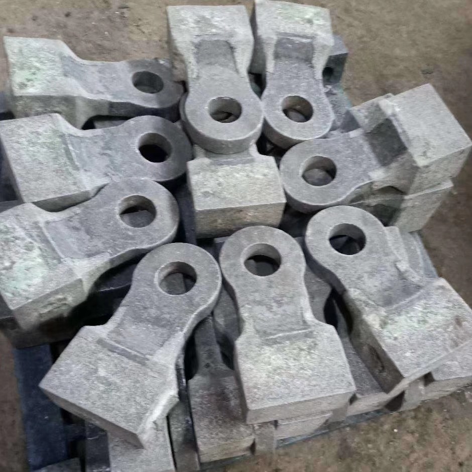 High Manganese Steel Alloy Hammer Heads High Chromium Castings Bimetallic Composite Liner Plate for Ore Mining Machinery Forging