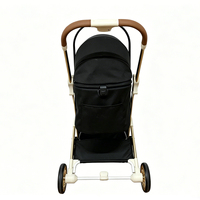 Poussette pour animaux de compagnie personnalisée, pliable, 4 roues, toutes saisons, imperméable, antidérapante, aspect luxueux, portable pour les voyages