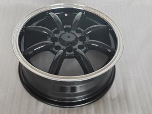 Syac ล้อรถขนาด14นิ้วล้ออัลลอย R14x5.5j PCD4x100/4x114.3สีดำขอบเงาล้อรถโดยสาร - Product Image 5