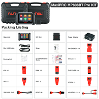 Autel MaxiPRO MP808BT PRO Kit 21 + Idioma OBD2 Escáner Herramienta de diagnóstico de coche MK808BT PRO MP808BT PRO Kit de herramientas de vehículo