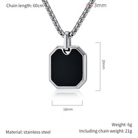 Collier en acier inoxydable plaqué PVD, pendentif vierge pour gravure laser, breloque personnalisée avec gravure de nom, unisexe