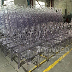 Vente en gros <span class=keywords><strong>d</strong></span>'usine de chaises bon marché de restaurant de luxe en plastique transparentes en résine pour fête de mariage pour événements - Product Image 1