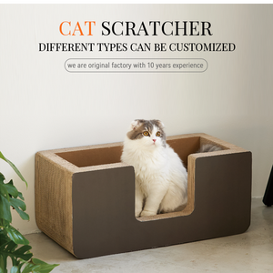 Nieuw Ontwerp Groothandel Eco-Vriendelijke Kat Krabber Kartonnen Kat Huis - Product Image 2