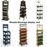 Présentoir de merchandising vertical en métal personnalisé Apache pour boissons, étagère surélevée pour le stockage de bouteilles et de canettes en magasin