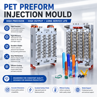 Moule de préformage pour bouteilles d'huile PET à 32 cavités - Moule d'injection haute performance et haute précision à porte de soupape, canaux chauds, en acier S136 avec revêtement nano