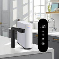 Robinet LED extérieur multi-options pour eau chaude/froide, lait, café, thé, limonade, chauffage instantané en 3 secondes, électrique, sûr et sain