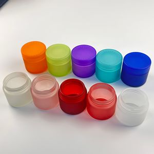 Barattolo di vetro vuoto da 2 once 30ml da 60ml colorato rotondo smerigliato resistente al bambino - Product Image 2