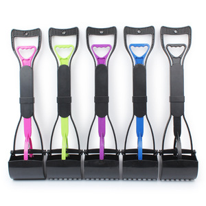 Ramasse-crottes pour animaux de compagnie en plastique portable avec long manche – Vente en gros - Product Image 1