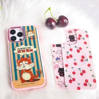 Coque de téléphone à panneau arrière magnétique remplaçable pour iphone 17 / 17pro/17promax/17air avec le chat doré