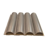 Panneau mural moderne classique en bois de chêne naturel M148, grain fin, composite de bambou de qualité E0 B1 pour salon de villa de luxe