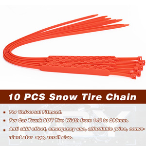 Chaînes antidérapantes de 870 mm de longueur, chaînes à neige en plastique pour voitures et camions, ajustement universel - Product Image 4