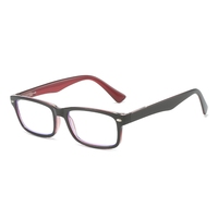 ZY18216 1pc Lunettes de lecture correctrices unisexes pour hommes et femmes, monture carrée TR, charnière à ressort, adaptées à toutes les formes de visage, presbytie