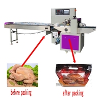Machine d'emballage horizontale automatique de légumes de qualité supérieure, facile à contrôler, pour concombres et carottes frais
