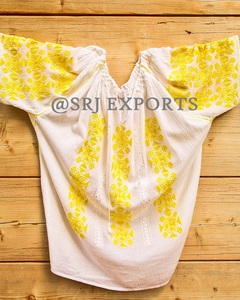 Blusa Tradicional Rumana 2026, Bordada a Mano, 100% Algodón, Secado Rápido, Top Corto de Manga Media para Mujer, Verano - Product Image 4